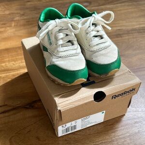 Reebok x Tao Green and White Classic Sneakers